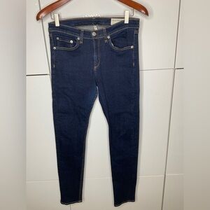 Rag and bone super skinny stretch denim jeans size 30 Heritage Blue